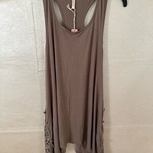 Pinkblush Taupe Sleeveless Top